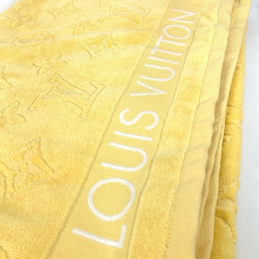 Louis Vuitton yellow bath beach towel rug monogram blanket